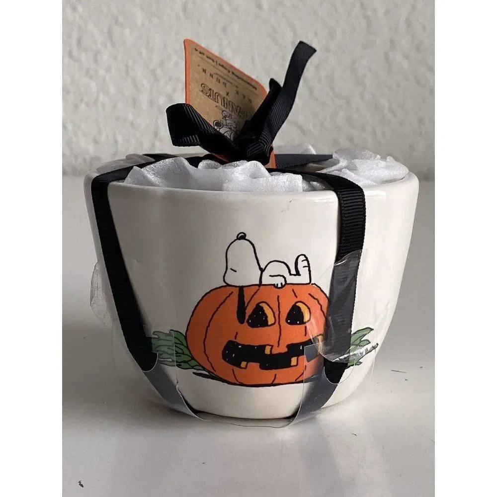 Rae Dunn Halloween Great Pumpkin Peanuts Snoopy Dry Measuring‎ Cups 2023 NEW